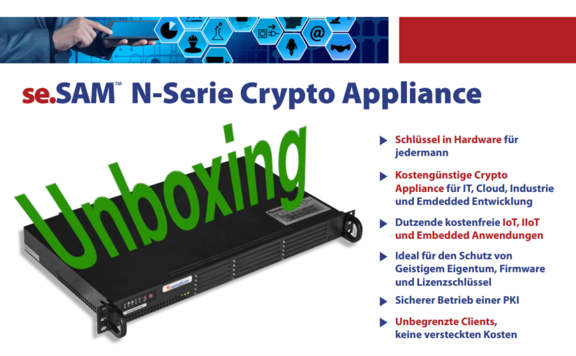 Unboxinh se.SAM N-Series Crypto Appliance